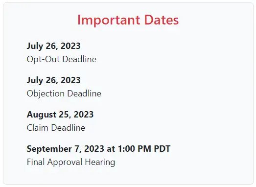 facebook settlement claim dates